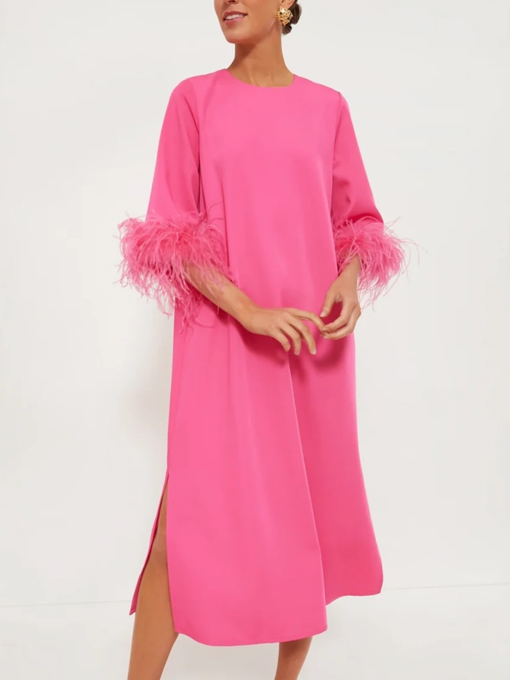 Tuckernuck Hot Pink Feather Jamie Dress